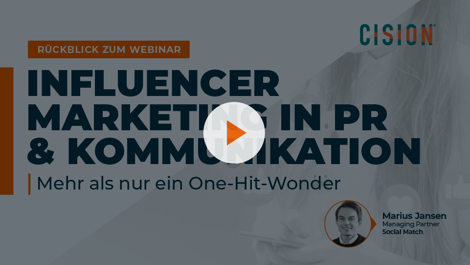 Rückblick zum Webinar: Influencer Marketing für PR & Kommunikation
